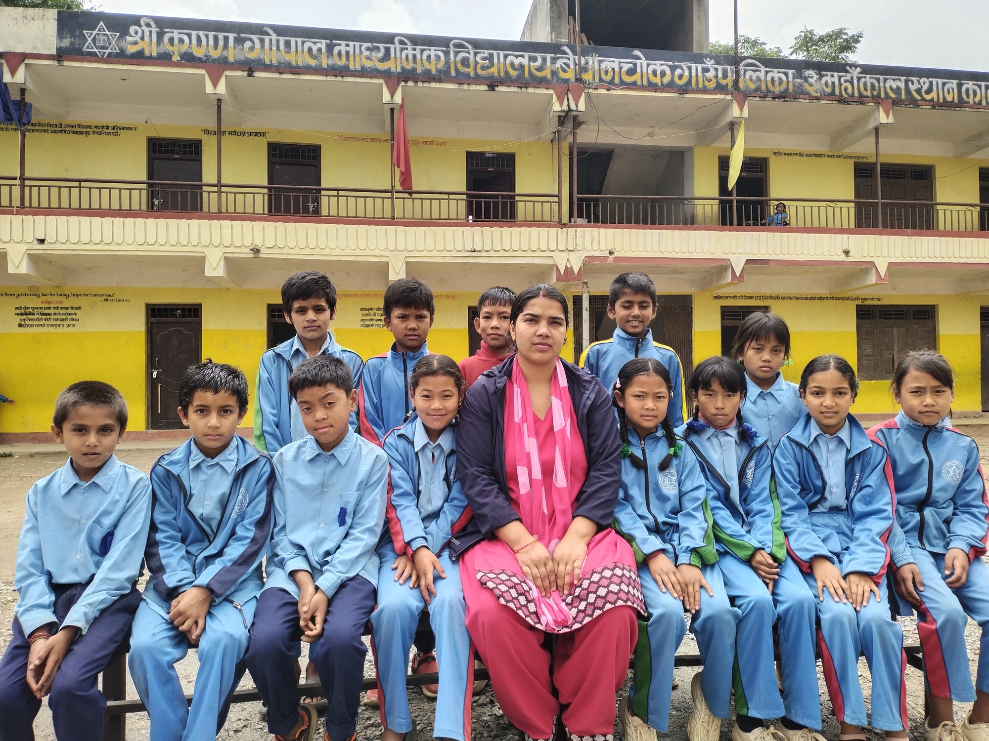 Grade Five with Sumitra Timalsina Miss