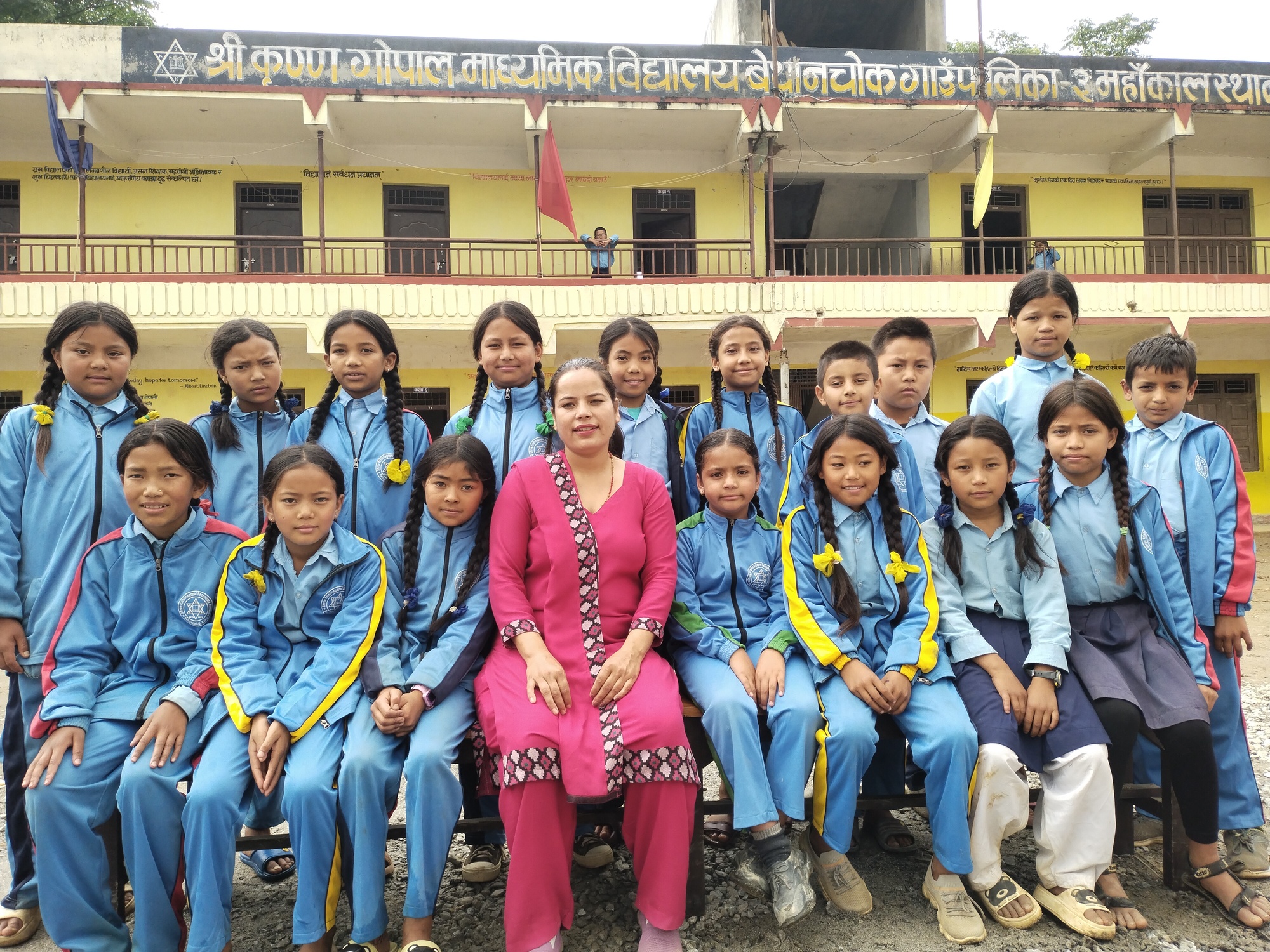 Grade Six with Miss Kabita Timalsina