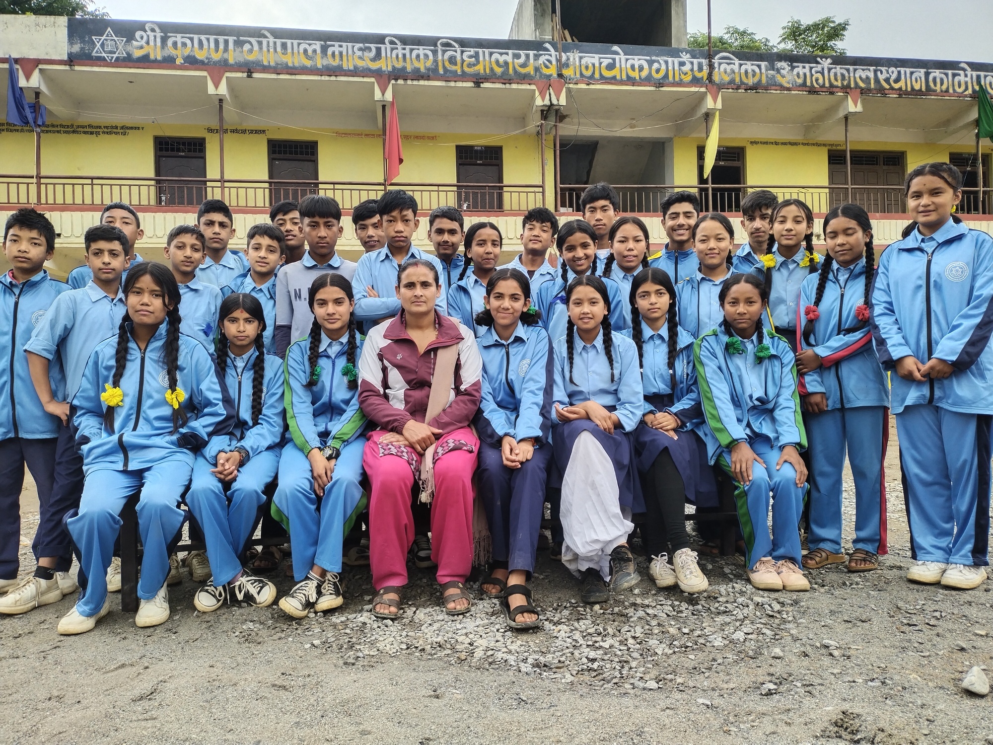 Grade Nine with Miss Roshana Dahal