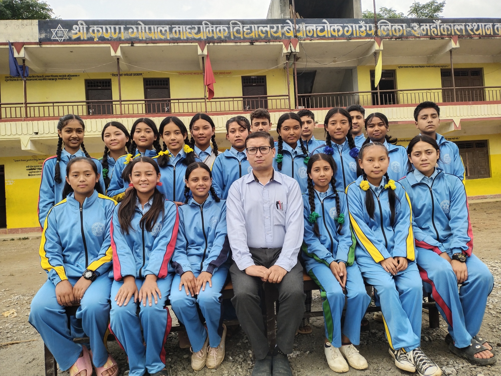 Grade Ten with Teacher Samir Khadka